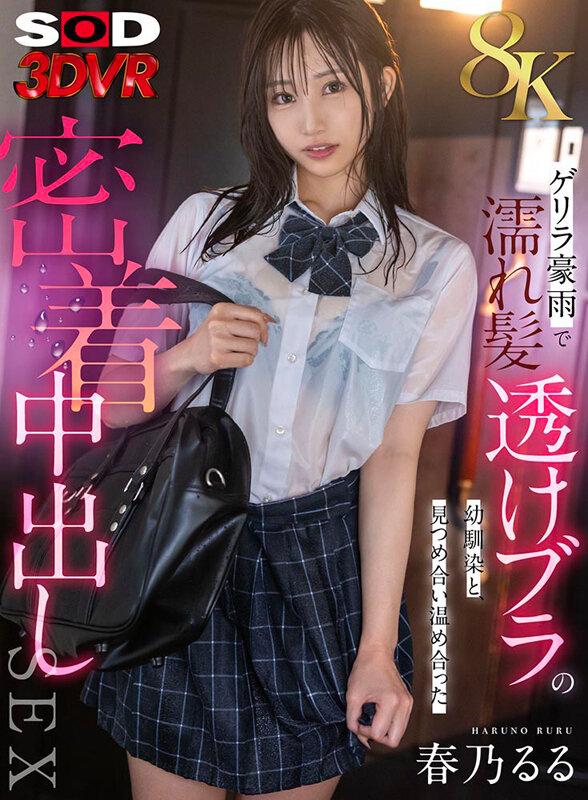 【VR】【8K】ゲリラ豪雨で濡れ髪・透けブラの幼馴染と、見つめ合い温め合った密着中出しSEX 春乃るる春乃るる