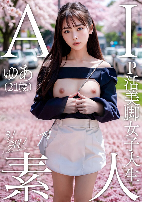 AI素人 P活美脚女子大生ゆあ（21歳）【3.1次元】