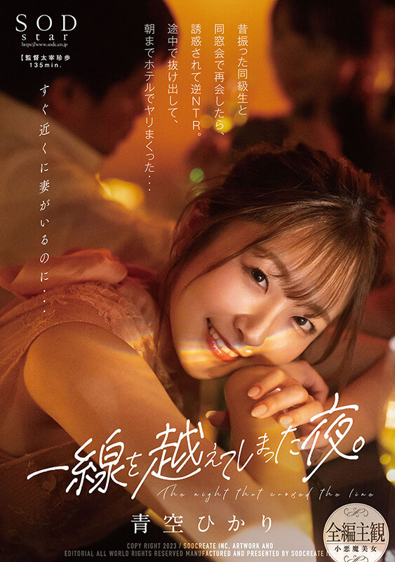 一線を越えてしまった夜。昔振った同級生と同窓会で再会したら、誘惑されて逆NTR。途中で抜け出して、朝までホテルでヤリまくった… 青空ひかり青空ひかり