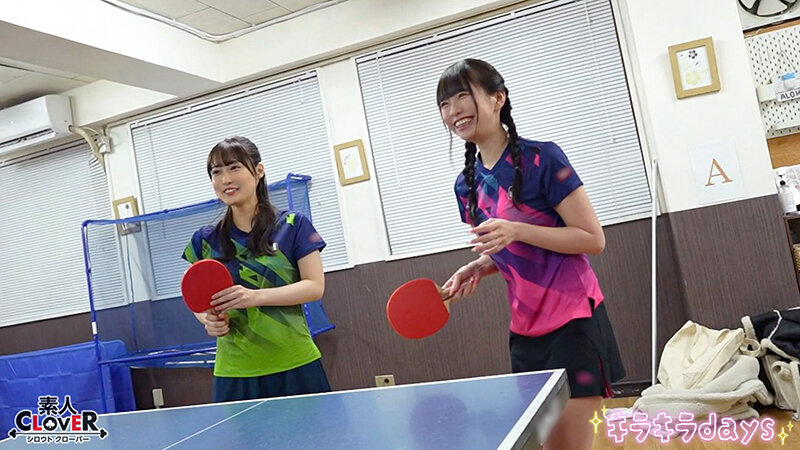 【流出映像】社会人卓球サークル男女8人大乱交。【みずき/こはる/つぼみ/りおん】～みずき＆こはる編～