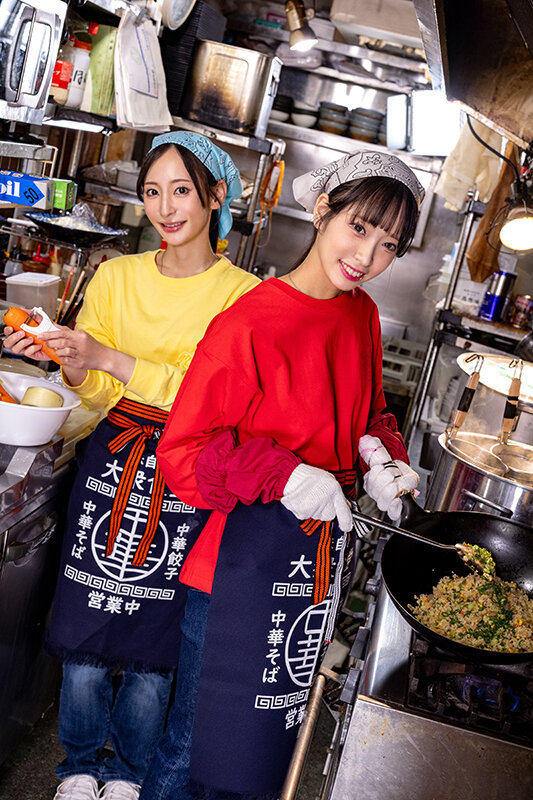 爆盛りギャル中華美人姉妹が腕を振るう行列がすごい街中華の日常とSEX！池上乙葉・足立友梨