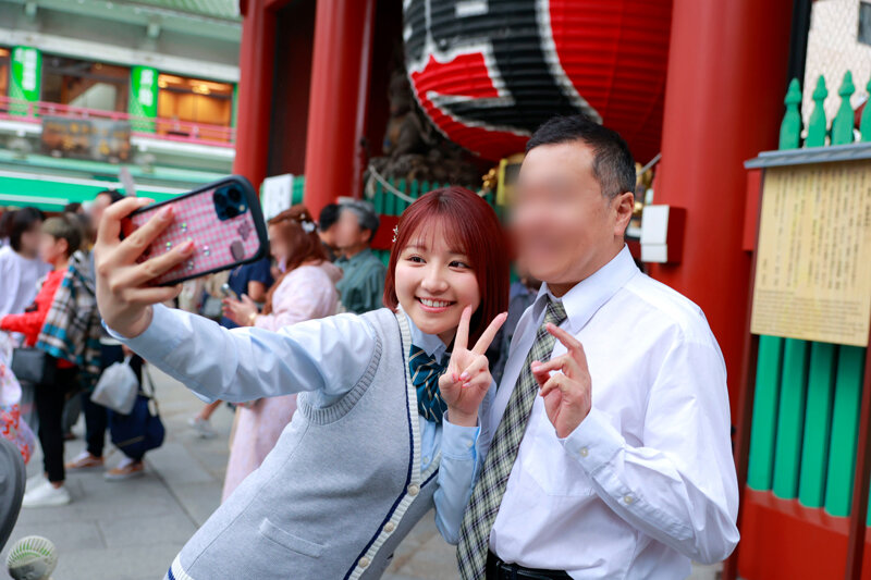 先生のことが大好きになってサセ子を卒業するあずあずの修学旅行抜け出し青空ベロキスデート 天月あず天月あず