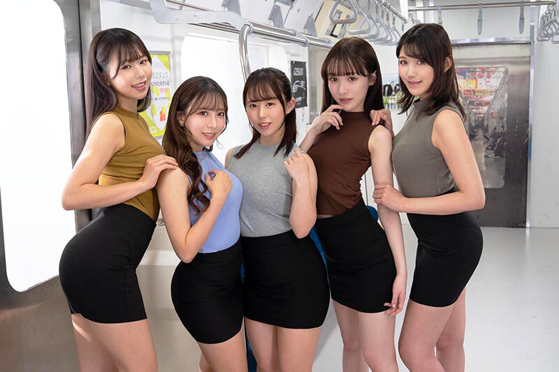 ハーレム精飲車両 ごっくん大好き痴女のザーメン狩り小那海あや・甘井くるみ・白石もも