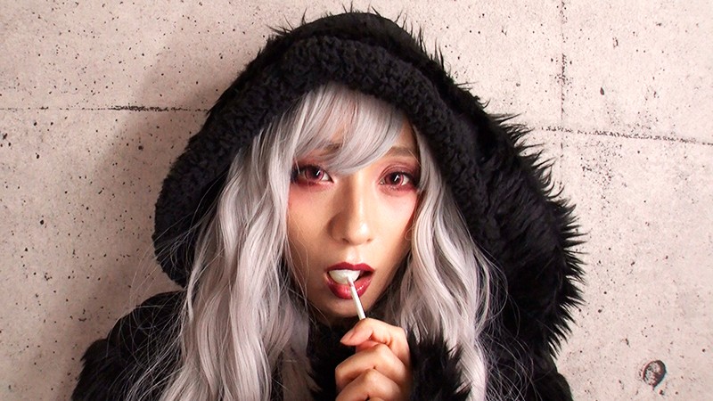 ゴスロリの腿こき