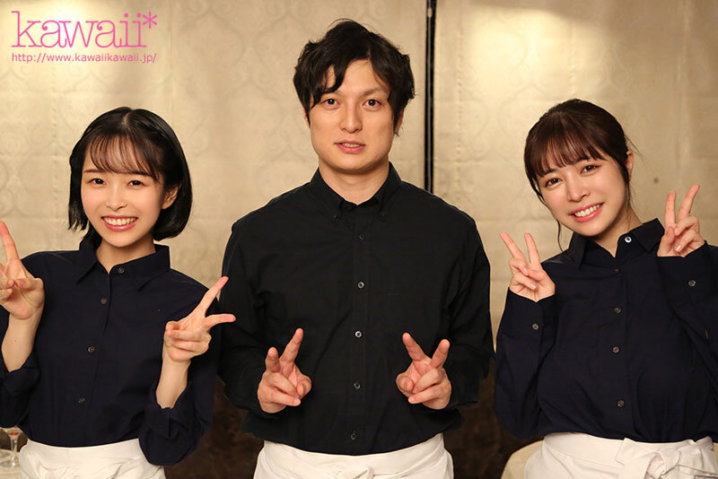 「わたしたち2人…どっちとHしたいかちゃんと選んで！」終電なくなりバイト女子2人の部屋に…豊満爆乳と華奢美乳のWボディに興奮した僕は後先考えず一晩中モウレツにハメ狂った… ひなたなつ 羽月乃蒼ひなたなつ（日向なつ）・羽月乃蒼