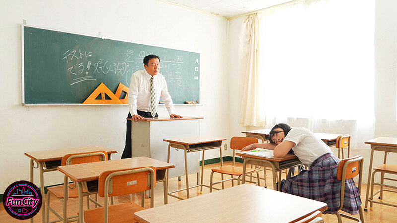 ねっとりベロチューと乳首舐めで誘惑 涎だらだら淫舌フェラで教師を沼らせる痴女J系 由良かな由良かな