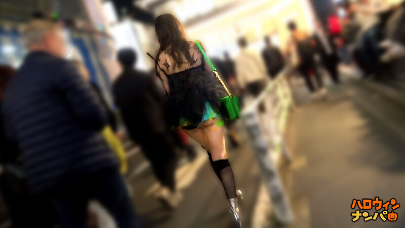 【ハロウィン2025 プリ尻パリピギャル】光るヒップで渋谷を制圧！蛍のように舞うスレンダー美女降臨！！止まらないテンションでデカチン食べ比べダブルフェラ！中出し＆顔射でHappy Halloween♪【ハロウィンナンパ】【なつみ】 夏海夏海