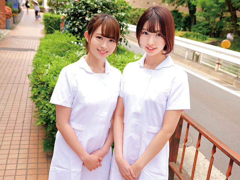 【童貞君を探し出して筆おろしセックス出来たら100万円！？】親友の素人娘2人が童貞求めてはじめての逆ナンパ！！りのゃん じゅんちゃんWカワイイ看護師さん！オナニーじゃないと射精できない遅漏チ○ポを気持ちよーく改善治療///W白衣の天使がヌキヌキハーレムご奉仕//…