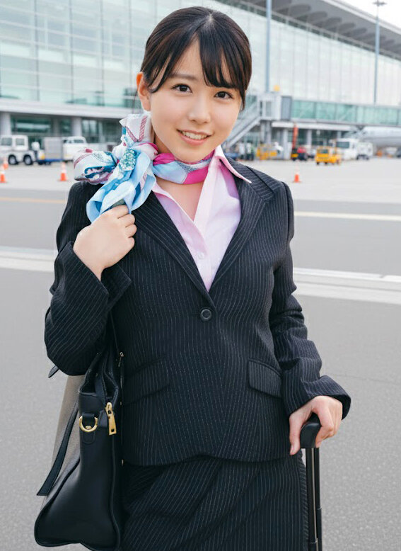 大手航空会社のキャビンアテンダントと童貞君が黒パンスト直穿き素股で超発情！？黒パンスト越しの童貞デカチン先っぽ3cm挿入！敏感なオマ○コの入り口をグリグリされて奥まで挿れて欲しくなっちゃったCAさんが生ズボッ筆おろし//優しくも腰振るガニ股騎乗位で連続仰け反り…