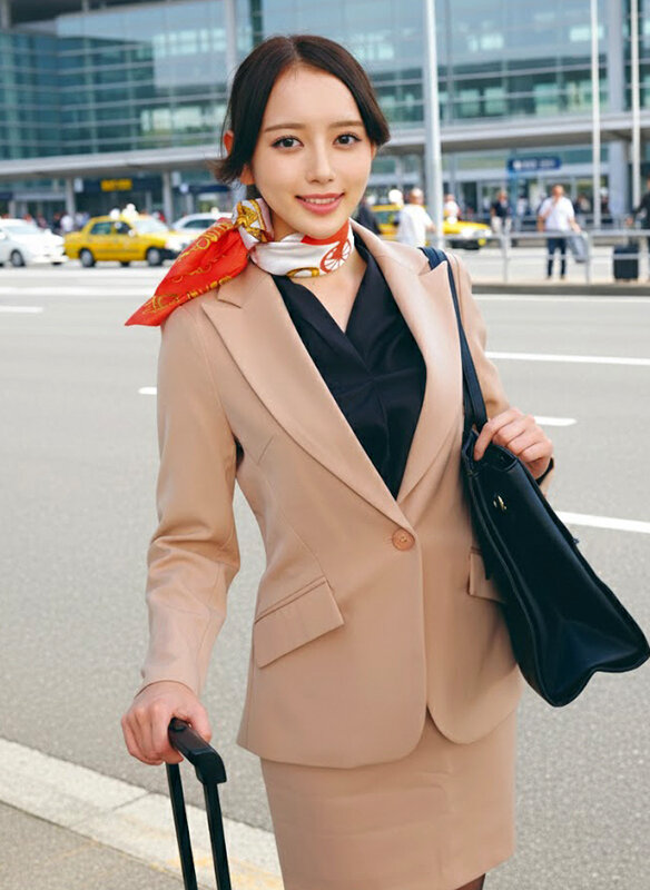 大手航空会社のキャビンアテンダントと童貞君が黒パンスト直穿き素股で超発情！？黒パンスト越しの童貞デカチン先っぽ3cm挿入！敏感なオマ○コの入り口をグリグリされて奥まで挿れて欲しくなっちゃったCAさんが生ズボッ筆おろし//優しくも腰振るガニ股騎乗位で連続仰け反り…