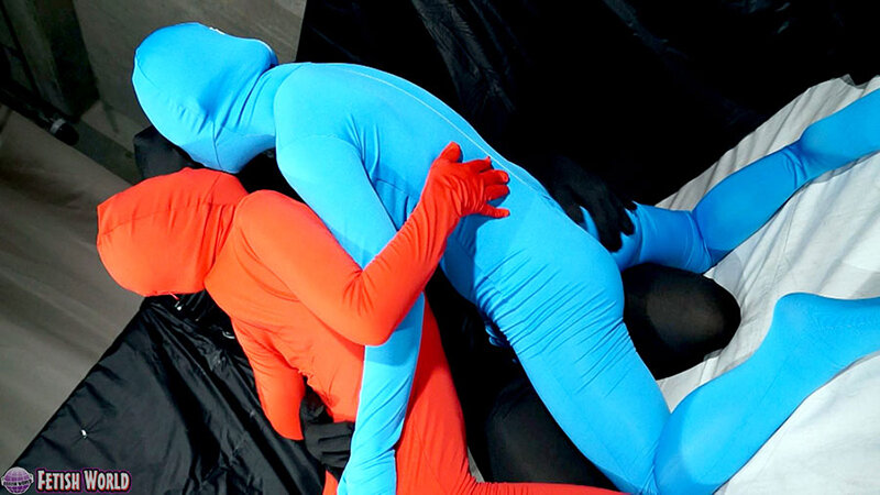 全身タイツマニアックプレイ 01河奈亜依・皆月ひかる・神楽りん