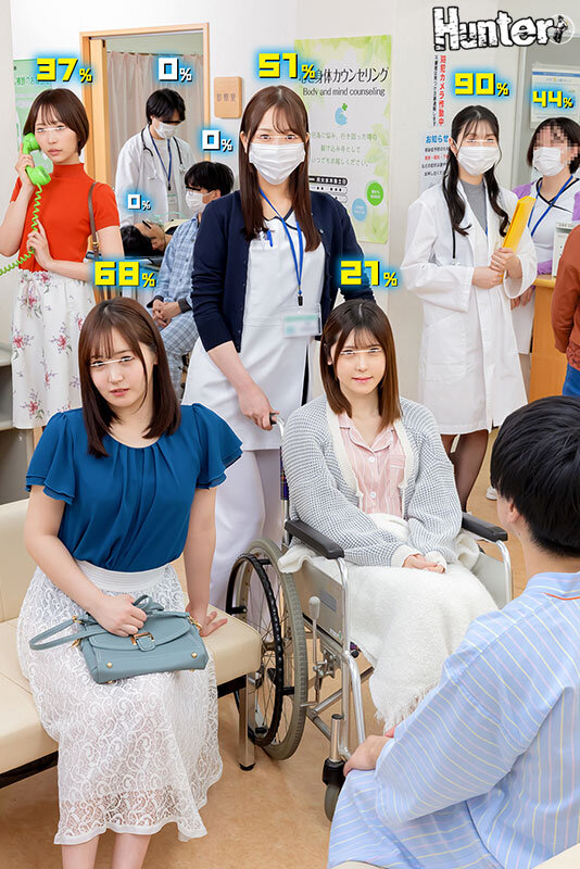 えっ！？80％？なにこの数字？ヤレる確率が可視化されてボクだけに見える世界！病院編2 なんだその頭の上に見えてる数字は！