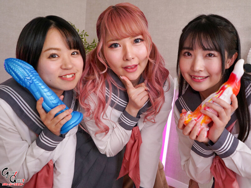 M男アナルを破壊してメスイキさせるペニバンJ系小悪魔痴女トリオ！！皆月ひかる・涼花くるみ・菊池はる