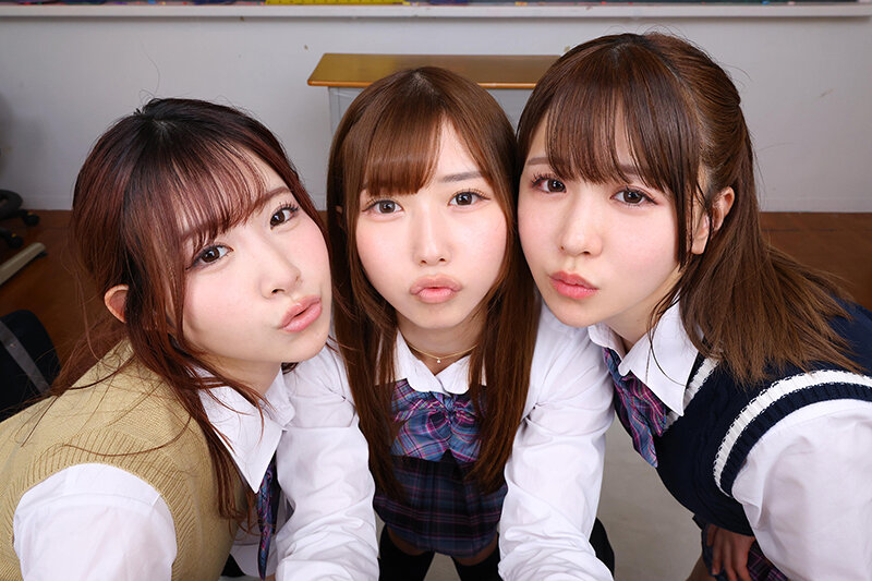 【VR】【8K】学園祭の出し物はドキドキ告白体験！クラスの可愛い美少女J系トリオから三者三様の告白をされ身体も心も全て完堕ちさせられる！沙月恵奈・逢沢みゆ・柏木こなつ