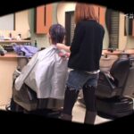 Hな美容師さん8人！カット中にチンポしゃぶっちゃった