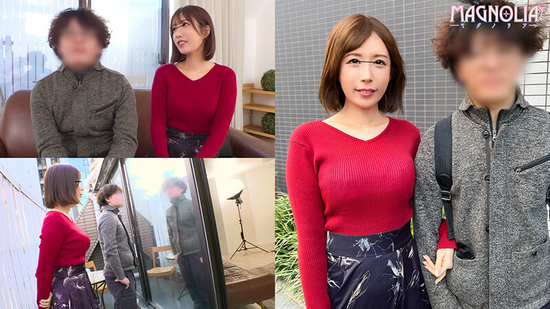 『清楚な人妻限定！マジックミラー越しに居る旦那の前でノーハンドコンドーム装着チャレンジ！』押しに弱い巨乳人妻！肉厚な尻に敏感マ●コ！旦那の視線を気にしながらも快感には抗えない！遂にはゴムを外して禁断の生ハメ不倫セックス！【街角素人モニタリング…彩奈リナ彩奈リナ（七原あかり）